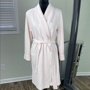 Saks Fifth Avenue Light Pink Belted Robe Ladies Size M